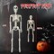 2 Pack Halloween Skeleton Decorations - 16" and 36" Poseable Skeletons with Full Body Movable Joints, Indoor and Outdoor Spooky Décor for Halloween Parties, Haunted Houses, and Yard Decorations